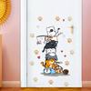 1Pc Cute Cats And Cat Paw Prints Stacked Together Wall Stickers For Kids Room Bedroom Wall Decals Home Decor