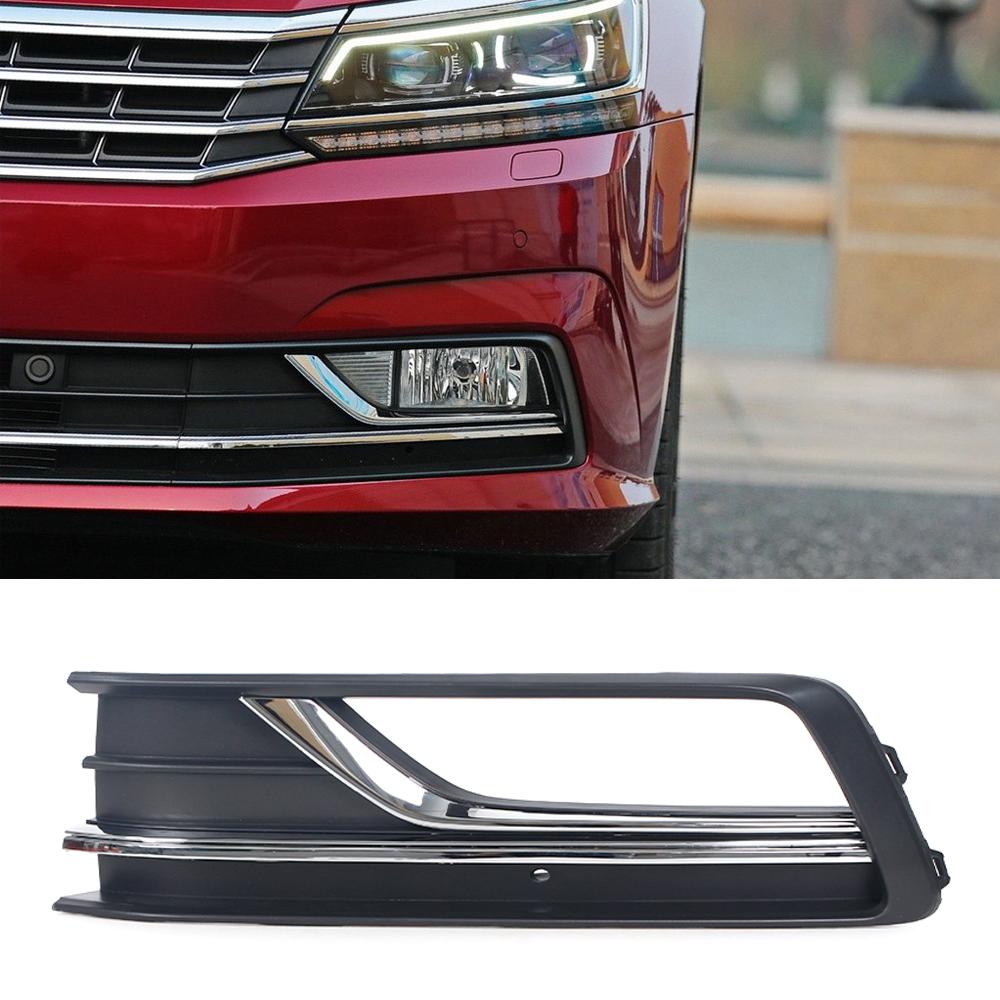 K-Car Передний бампер Решетка противотуманной фары Накладка на решетку Для Volkswagen VW Passat NMS 2016 2017 2018 56D853665C 56D853666C