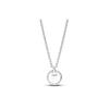 Pandora Round Pendant 925 Silver Freshwater Pearl Cubic Zirconia Necklace Women necklace 393165C01