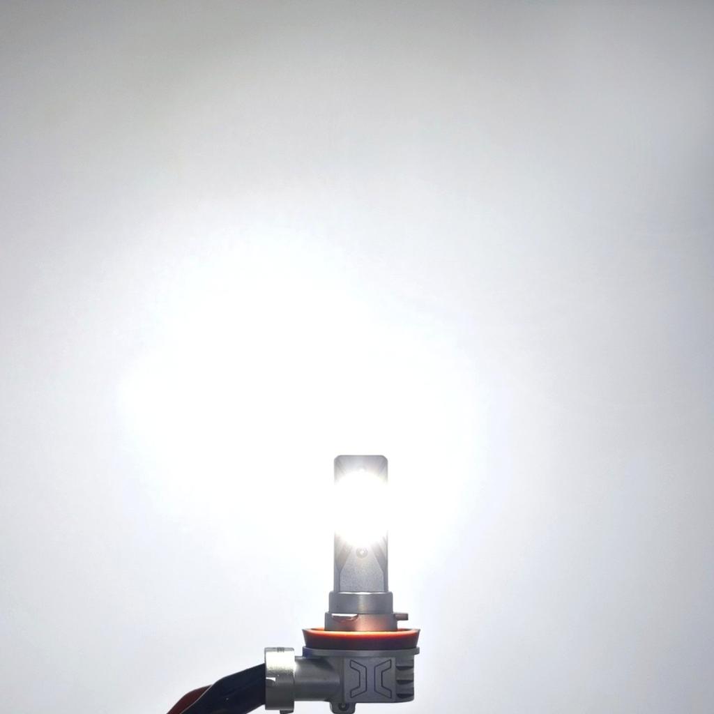 2 Pcs H9 LED Bulbs 12-24V CANBUS CSP White, Powerful 5000lm New Off-Road