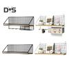 Wall-Mounted Floating Shelves Storage Rack Rustproof Strong Load-Bearing Easy To Install Bookshelf Metal Bracket