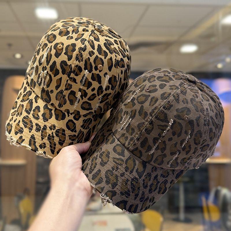 Hot Sale Y2K Fashion Leopard Print Women's Baseball Cap Summer Outdoor Sunscreen Hat Female Trendy Cap