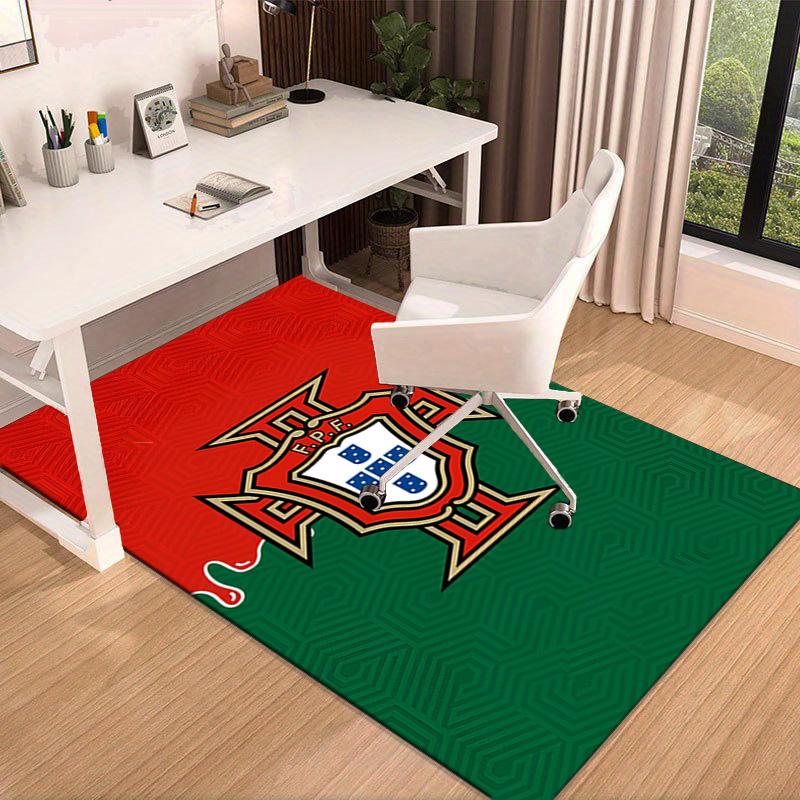 Portuguese Football Federation Crest Area Rug Office rug, Chair Rug, Decor Carpet Livingroom bedroom Mat, Large Size Fan gifts Christmas gifts