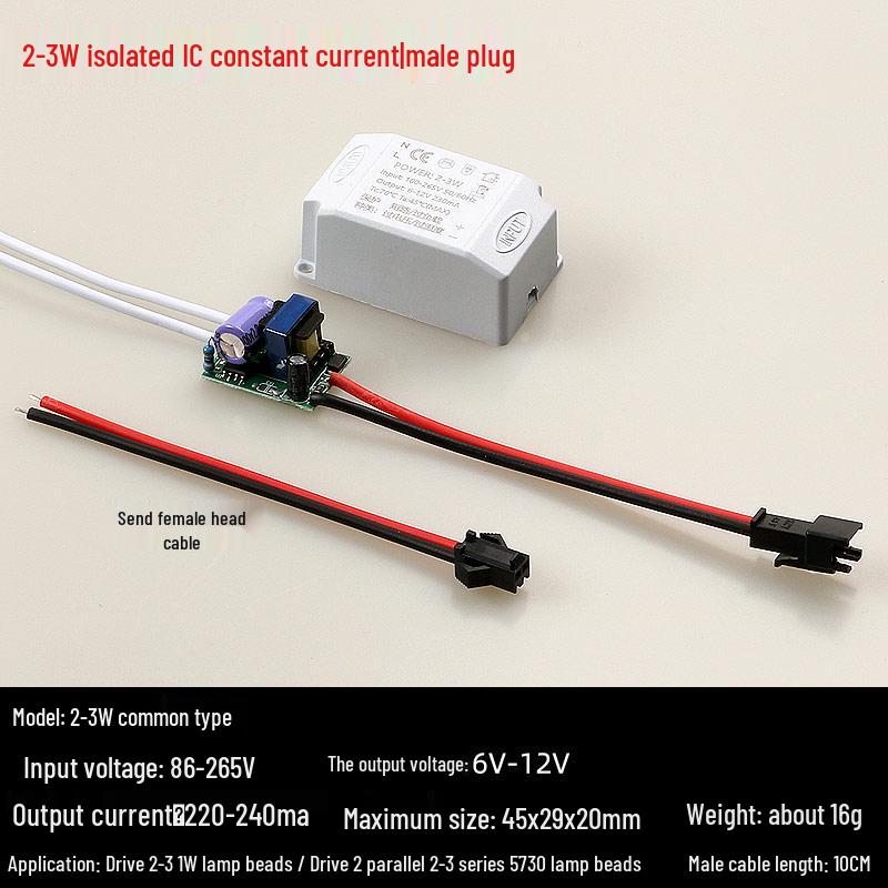 Внешний светодиодный драйвер питания 3 Вт/5 Вт для потолочных и точечных светильников
