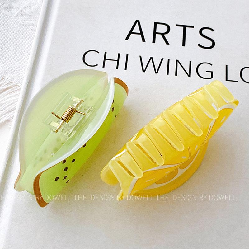 UXSL New Lovely Fruit Hair Claws Clip for Womens Girls Sweet Cute Watermelon Hairpins Crab Clips Fashion Hair Accessories Gift