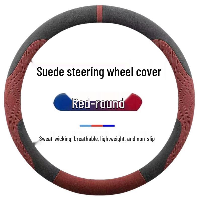 Suede Steering Wheel Cover for MG Models: MG6, HS, MG5 New Energy, MG3, SGM3, Navigator, ZS, Rui Teng, Rui Xing.