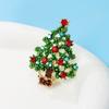 Милые зеленые броши в виде рождественской елки для женщин, модные подарочные булавки, ювелирные изделия, аксессуары для свитера, Новое поступление