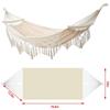 Double Macrame Hammock Two Person Swing Bed  for Beach Yard Bedroom Patio