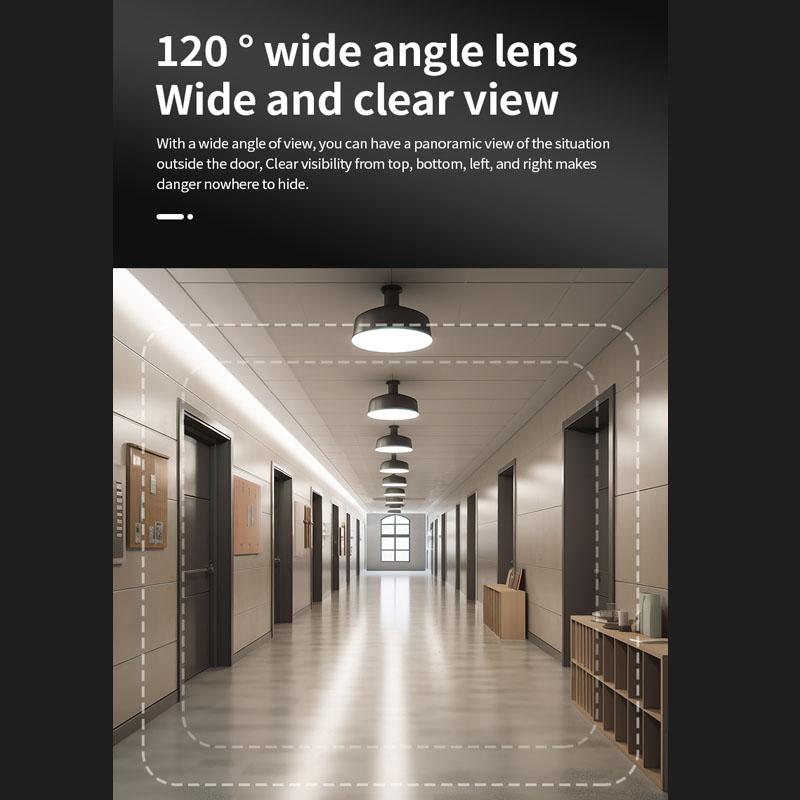 Интеллектуальный беспроводной скрытый кошачий глаз видеодомофон удаленный мониторинг дома сверхчеткий ночной звонок S50