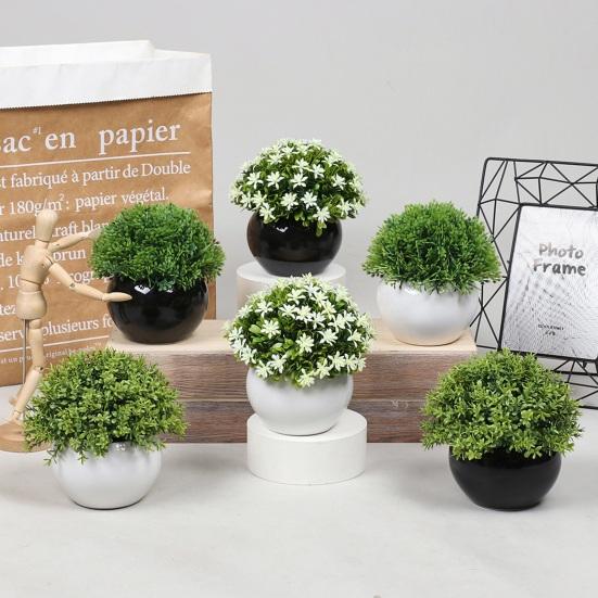 Прочный искусственный бонсай, не увядший, яркий цвет, декоративный