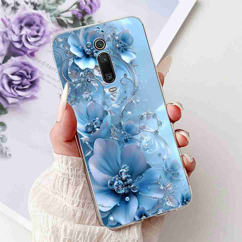 Чехол для Xiaomi Mi 9T M1903F10G, модная расцветка, мягкий силикон, ТПУ-покрытие, для Xiaomi Mi 9T Mi9t 6.39", чехол с рисунком "Цветочная девочка"