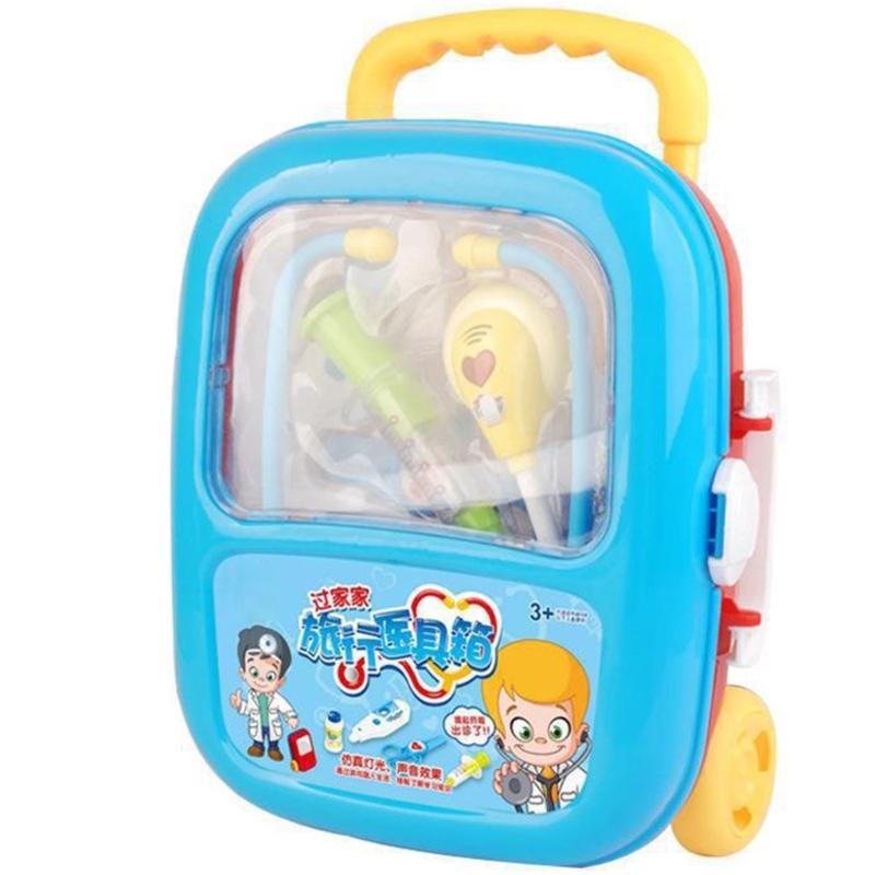 Kids Pretend Play Doctor Kits Travel Case Medicals Tool Interactive Learning Toy For Preschoolers And Toddler Roleplay