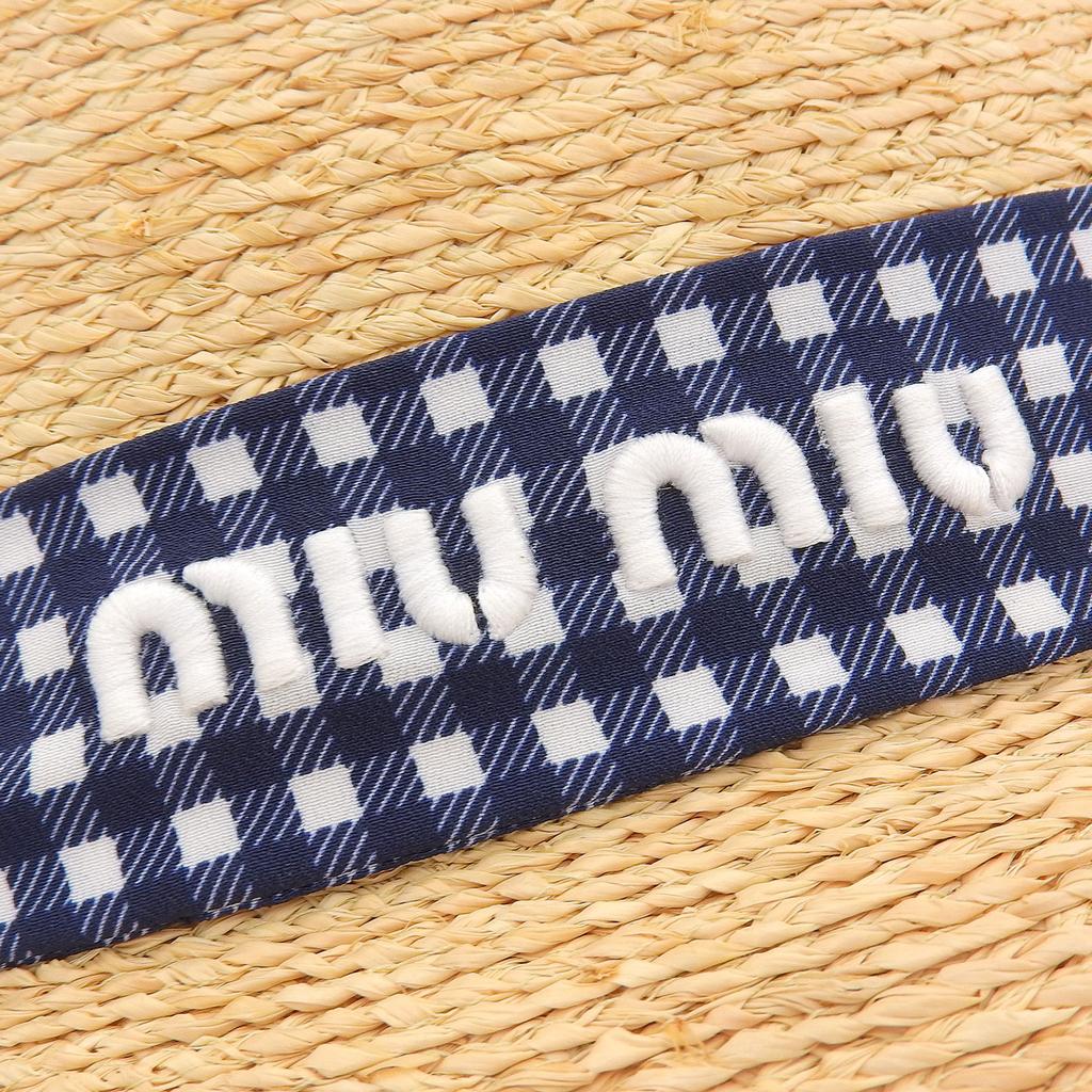 Excellent MIUMIU hat natural Raffia Women M 5HC307 Used