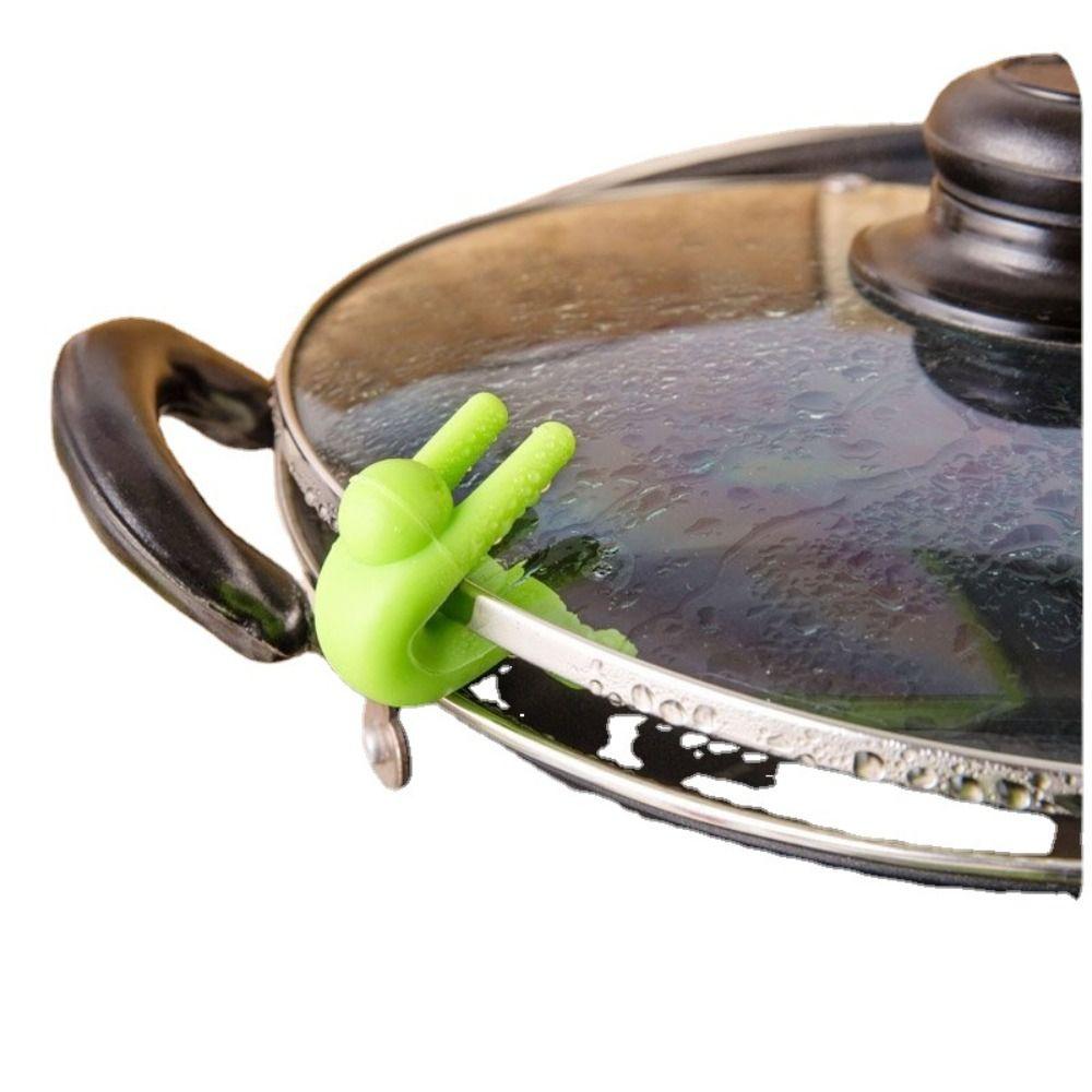 2шт силиконовый держатель для крышки кастрюли в форме человека, подъемник для пробки, прочный держатель для крышки, гаджеты