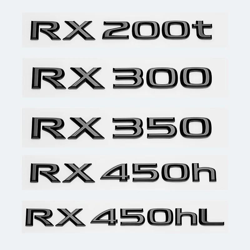 3D глянцевые черные буквы RX200t RX270 RX300 RX350 RX450h RX450hL гибридная эмблема для автомобиля LEXUS на крыло багажника задняя наклейка с логотипом