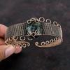 Kambaba Jasper Copper Bangle Copper Wire Wrapped Jewelry Gemstone Bangle Adjustable Cuff Bracelet Handmade Jewelry Copper Wire Wrap Bangle