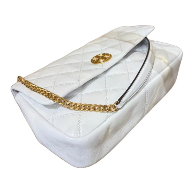 Tory Burch Willa Logo Diamond Design Crossbody Bag Women bags White 156132-100