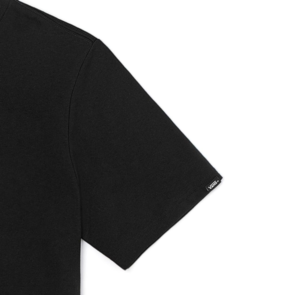 Vans Футболка унисекс с принтом логотипа SS22, с круглым вырезом, короткий рукав, черный