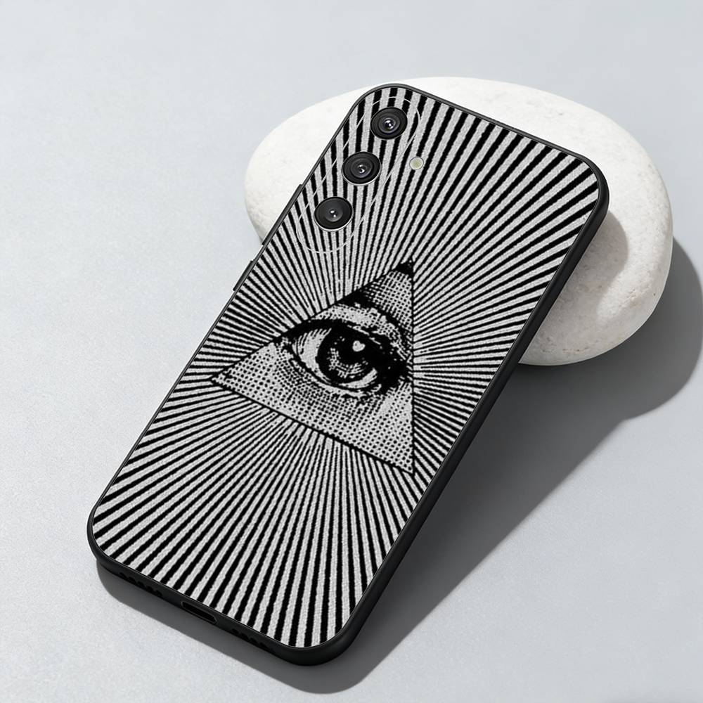 I-Illuminati Phone Case For Samsung Galaxy A73,A72,A71,A70,A52,A51 Others Soft Black Cover