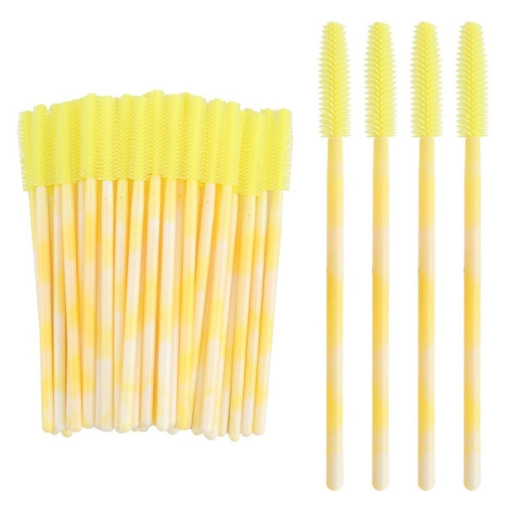 50Pcs Silicone Eyelash Brushes Makeup Tools Eyebrow Comb Spoolers Eyelash Makeup Brush Makeup Kit