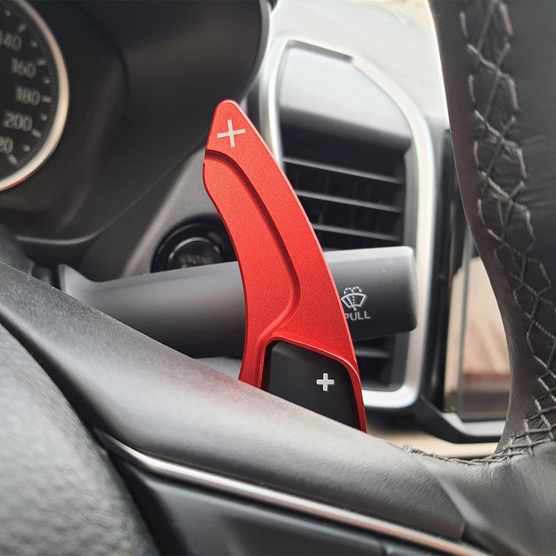 For Honda E City HR-V Vezel e:HEV Advance 2022-2026 Car Steering Wheel Shift Paddles Shifter Extension Car Accessories Stickers
