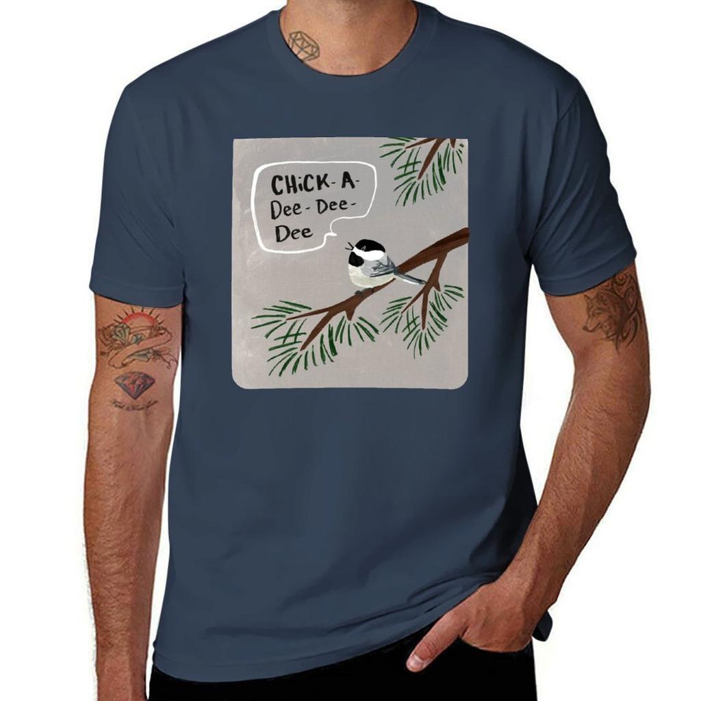 ChickADeeDeeDee TShirt Big Size Short Sleeve Casual Top TShirt