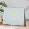 Morandi Color Monthly Planner Spiral Binding Standing Table Calendar  Desktop Decoration