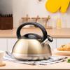 304 Нержавеющая сталь чайник для кипячения воды бакелитовая ручка полусфера бронза 3 л свисток кастрюля индукционная плита бытовые кухонные принадлежности