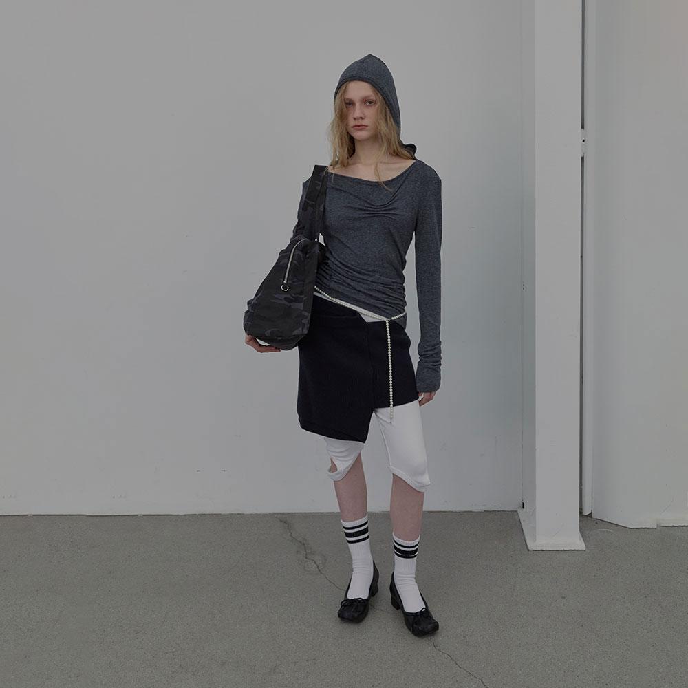 LCDC™ Double Layer Knit Skirt (Navy)