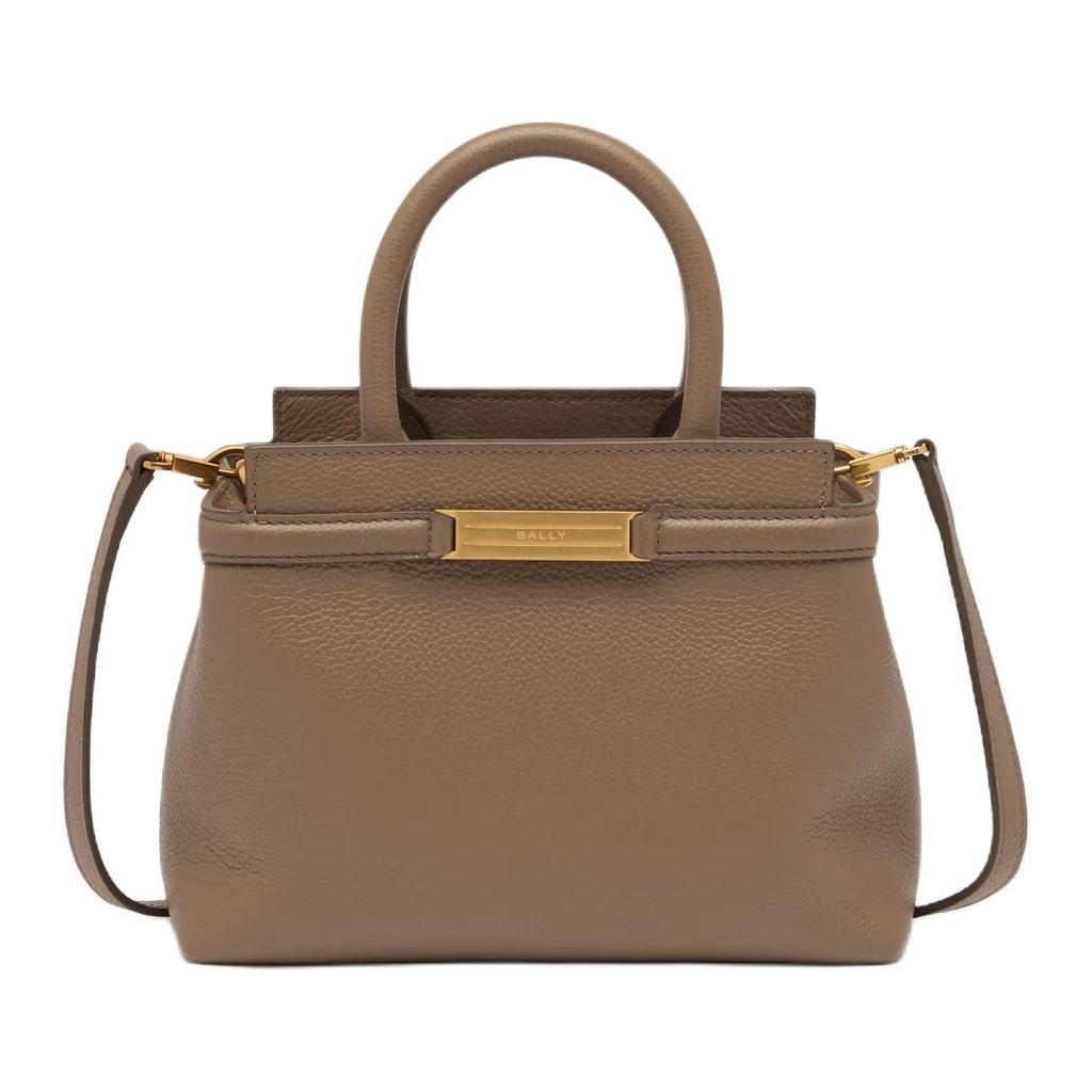 Bally Deco Logo Engraved Tote Bag Women Tote Bags Brown 6312046