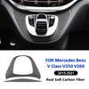 Декоративная наклейка на панель отделки кнопки переключения передач и мультимедиа центральной консоли автомобиля из углеродного волокна Для Mercedes Benz V-Class 2015-