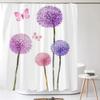 Одуванчик Натуральные Цветы Шторки для душа Водонепроницаемая Занавеска для ванной Занавеска для ванны Высокое качество С крючками Шторка для душа