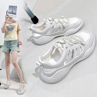 INS белые туфли для студентов, корейский стиль, женская модная летняя новая дышащая повседневная обувь на платформе, увеличивающая рост, Street Shot Hy118