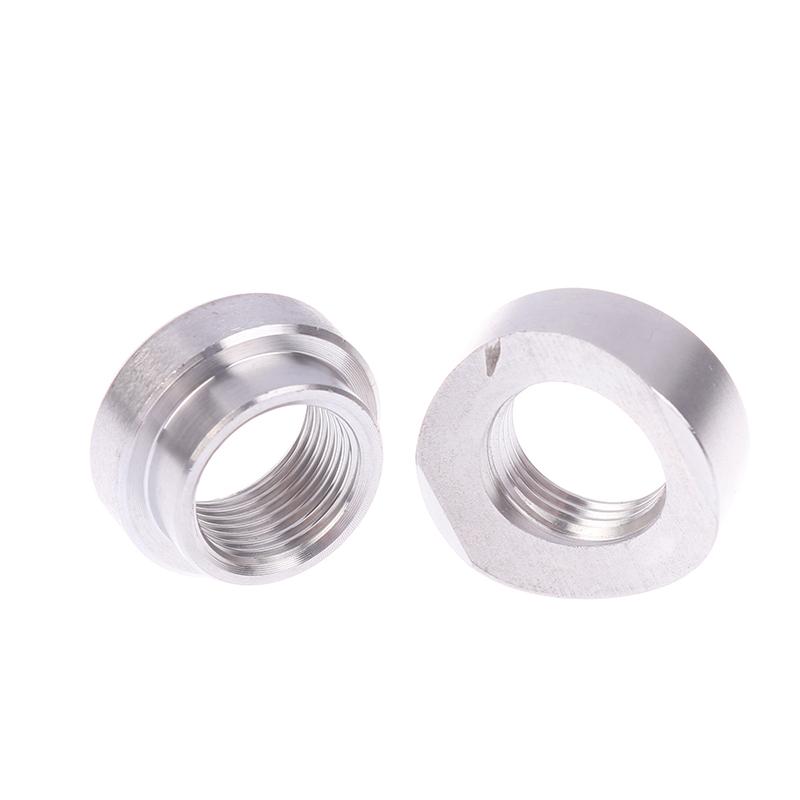 Oxygen Sensor Stainless Steels Bung Plug Nut Stepped Mounting Cap Kit Plug Nut Plug Wideband Nut Fitting Weld Bungs M18X1.5