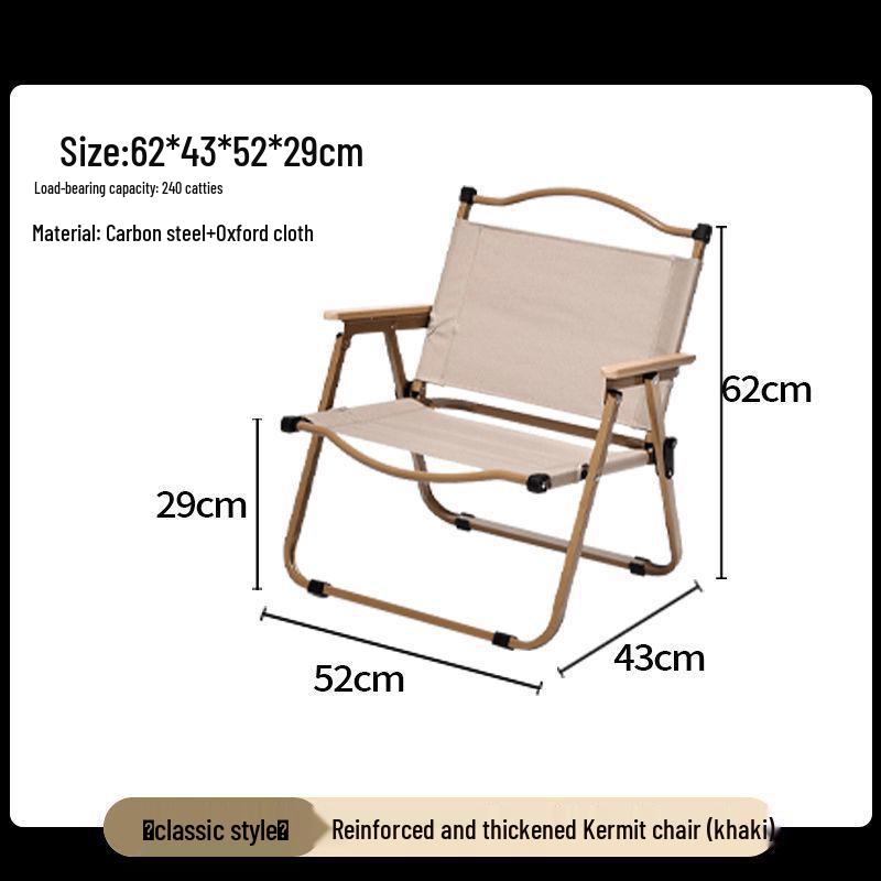 OIMG Outdoor Portable Kermit Folding Chair