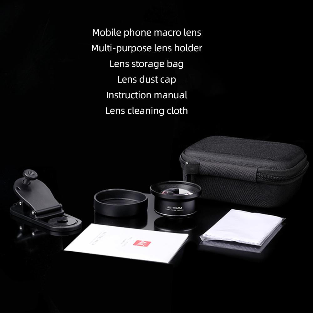10X Universal Smartphone Macro Lens 4K Ultra High Definition Phone Camera Lens with Phone Clip