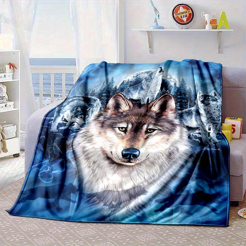 Wolf Pack Wilderness Blanket Flannel Blanket Throw Blanket Sofa Cover Blanket Soft Premium Blanket Picnic Blanket Tv Blanket Gifts