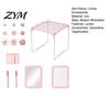 Locker Mirror 15Pcs/Set Pink Accessories for School Girls, with Shelf, Dry Erase Whiteboard, Gym Organizer Markers, Mirror, Pen Holder, Flower