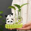 Керамика Цветочные композиции Украшения Стеклянное искусство DIY Цветочные сосуды Креативная панда Гидропонная ваза Милые украшения для дома