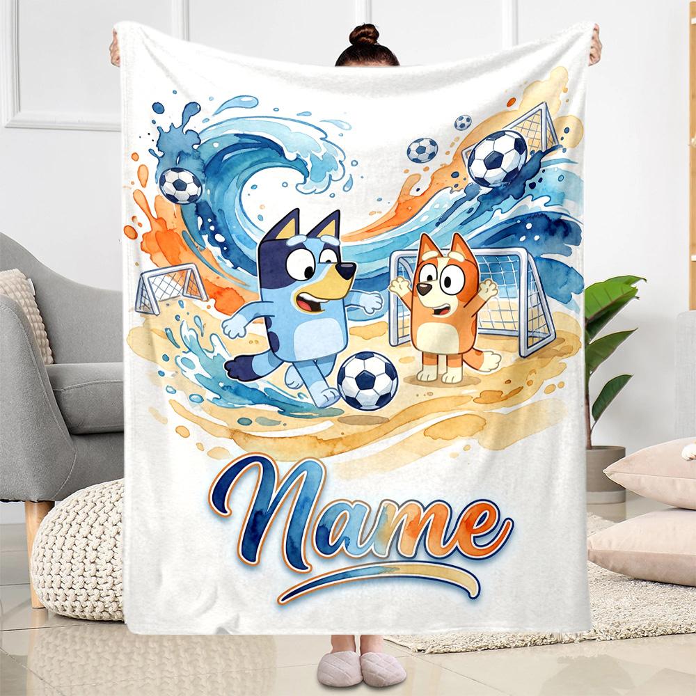 Pizza Party Pals Customize Text Blanket Multi-purpose Personalized Blanket Soft & Cozy for Livingroom Chair Office Nap Ideal for All Seasons