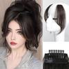 2шт синтетические зажимы в челке передняя боковая челка удлинение регулируемый естественный вид модный парик для женщин повседневная одежда