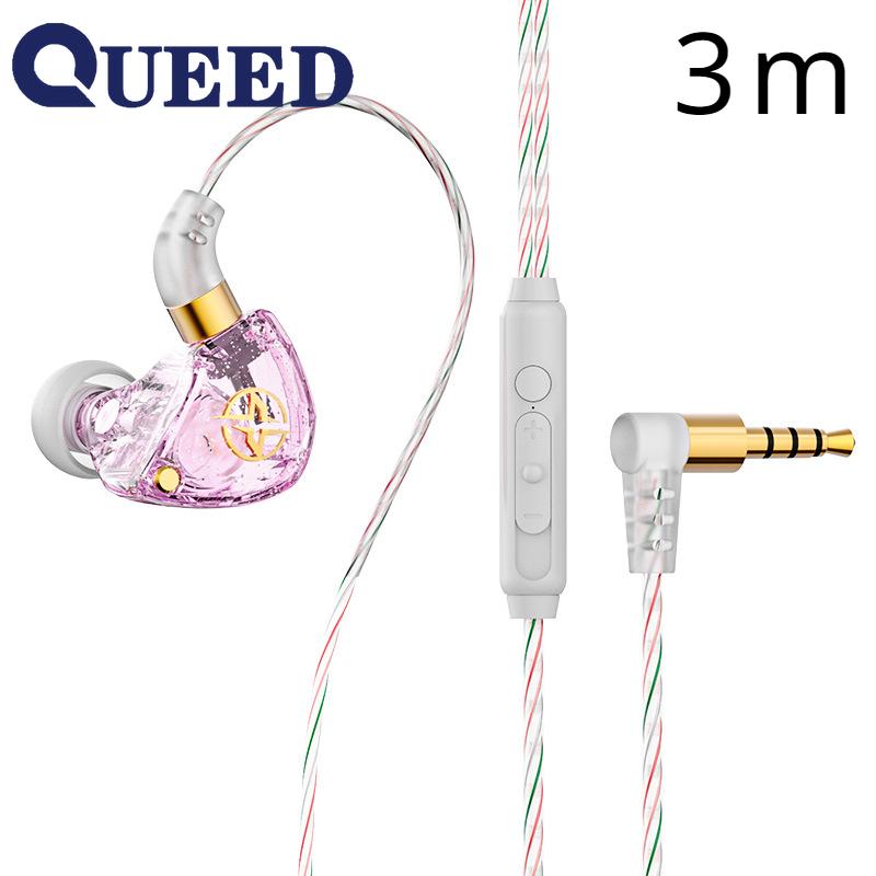 X6 Сабвуфер ушного типа для мобильного телефона Проводные наушники-вкладыши