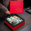 Guochao Ceramic Tea Set, One Pot, Two Cups and Four Cups Travel Gift Box Set.