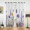 Цветочные растения маргаритки лаванды оконные шторы для гостиной роскошные шторы для спальни кухонные шторы шторы