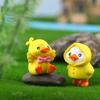 6 шт./компл., мультяшный плащ, миниатюрные миниатюры с уткой, мини-фигурки, сделай сам, сказочное украшение для сада, мох, террариум, микропейзаж