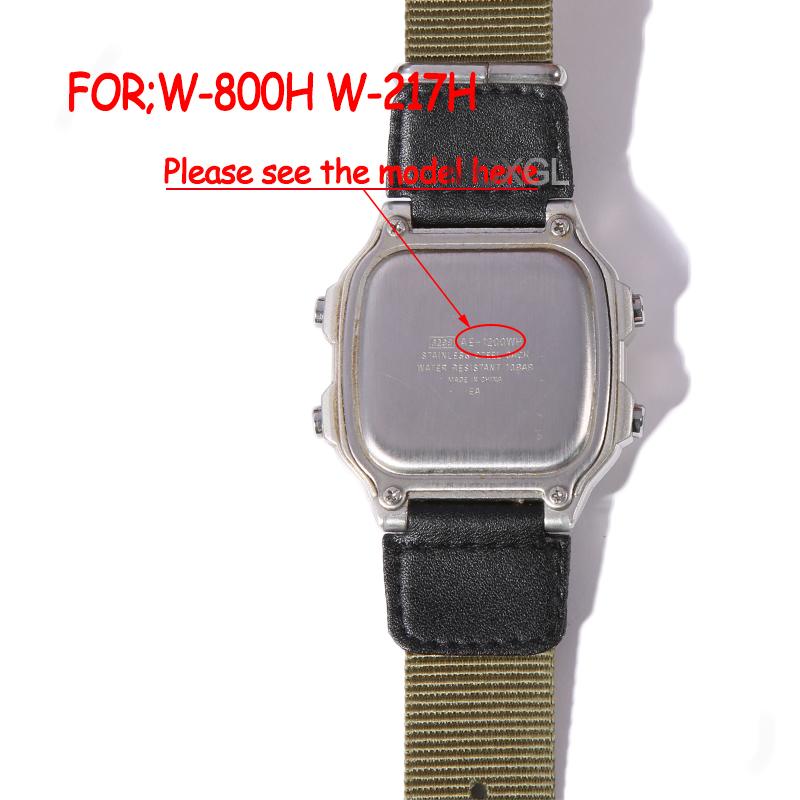 Ремешок для часов Casio W800H W-217H Спортивный браслет из смолы 18 мм