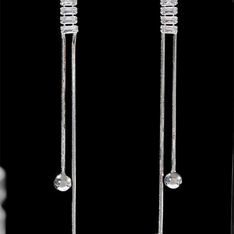 Прямоугольные серьги-кисточки с жемчугом в стиле инс, персонализированные серьги-пусеты в стиле легкой роскоши, модные новые универсальные серьги