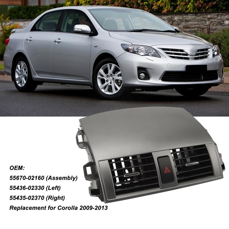 ZK20 Dashboard AC Air Outlet Assembly Air Vent Cover Trim 55670‑02160 Replacement For Corolla 2009‑2013