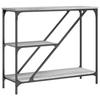 VidaXL Table console sonoma gris 88,5x30x75 cm bois d'ingénierie 835482