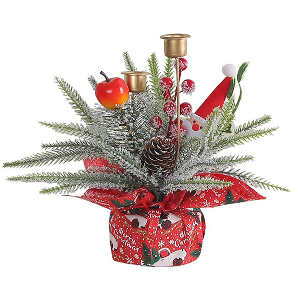 Рождественский подсвечник, декоративный металлический длинный подсвечник, тема фестиваля для украшения праздничного стола